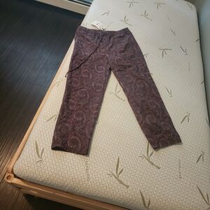 Zara Purple Paisley Joggers